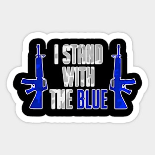 I Stand with the Blue, Police Supporter, Police Sticker